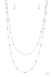 Paparazzi Necklace - Beach Party Pageant - Silver
