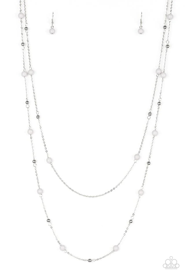 Paparazzi Necklace - Beach Party Pageant - Silver