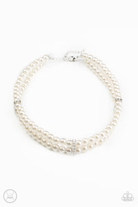 Paparazzi Necklace - Put On Your Party Dress - White