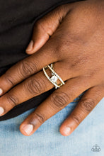 Load image into Gallery viewer, Paparazzi Ring - Prepare To Be Dazzled! - Brass
