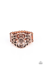 Load image into Gallery viewer, Paparazzi Ring - Fanciful Flower Gardens - Copper
