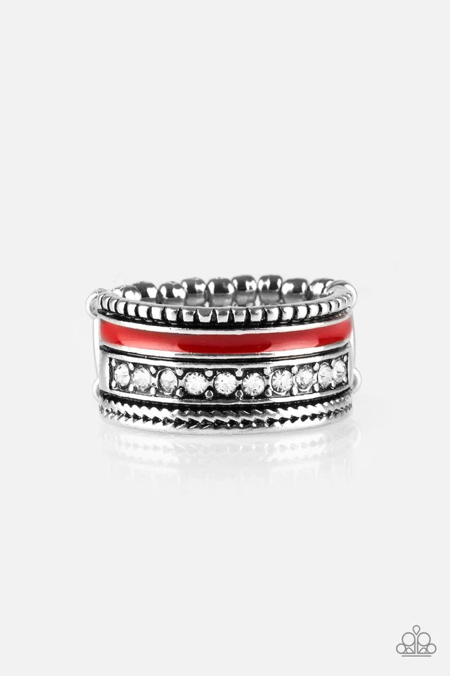 Paparazzi Ring - Rich Rogue - Red