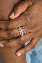 Load image into Gallery viewer, Paparazzi Ring - Rich Rogue - Red
