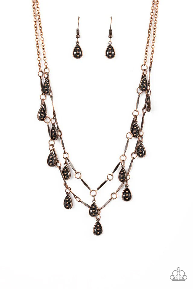 Paparazzi Necklace - Galapagos Gypsy - Copper