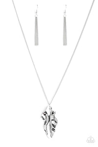 Paparazzi Necklace - Fiercely Fall - Silver