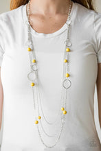 Load image into Gallery viewer, Paparazzi Necklace - Beachside Babe - Yellow

