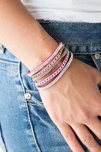 Load image into Gallery viewer, Paparazzi Bracelet - Fashion Fiend - Pink
