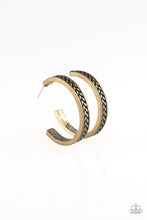 Load image into Gallery viewer, Paparazzi Earring - Rugged Retro - Brass
