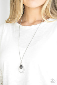 Paparazzi Necklace - Teardrop Tranquility - Black