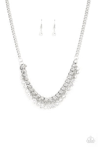 Paparazzi Necklace - Glow and Grind - White