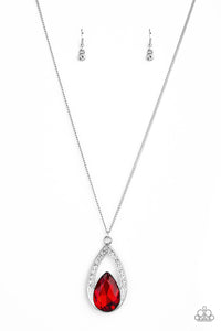 Paparazzi Necklace - Notorious Noble - Red