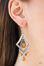 Load image into Gallery viewer, Paparazzi Earring - Southern Sunsets - Orange
