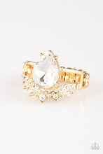 Load image into Gallery viewer, Paparazzi Ring - If The Crown Fits - Gold
