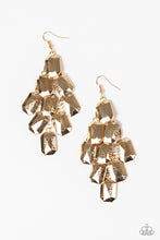 Load image into Gallery viewer, Paparazzi Earring - Contemporary Catwalk - Gold
