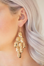 Load image into Gallery viewer, Paparazzi Earring - Contemporary Catwalk - Gold
