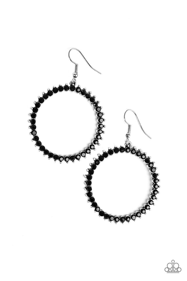 Paparazzi Earring - Spark Their Attention - Black