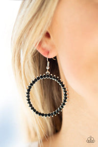 Paparazzi Earring - Spark Their Attention - Black