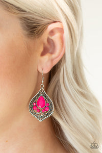 Paparazzi Earring - Malibu Mama - Pink