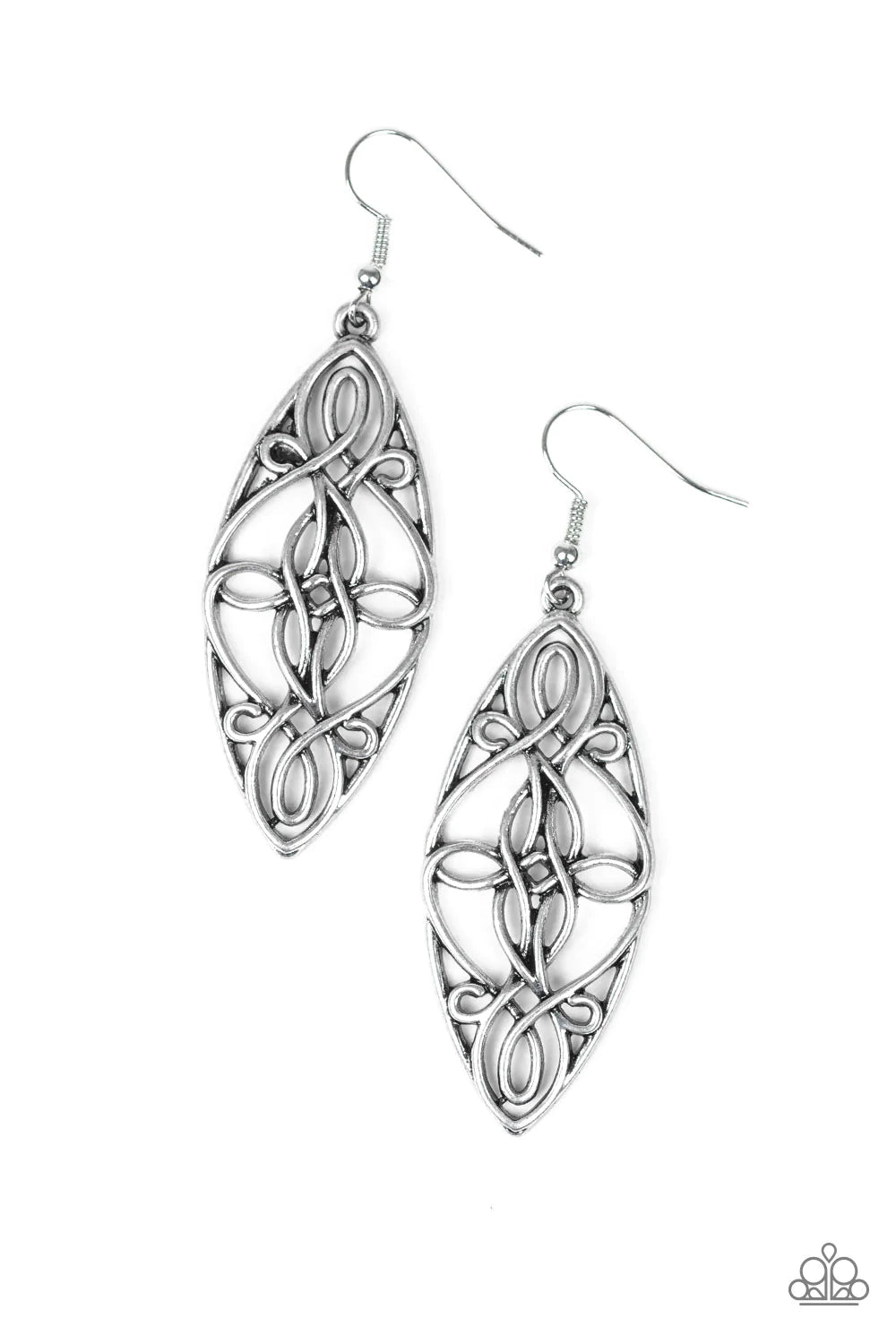 Paparazzi Earring - Tropical Trend - Silver