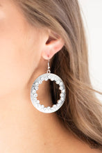 Load image into Gallery viewer, Paparazzi Earring - Gala Glitter - White
