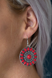 Paparazzi Earring - Desert Palette - Red