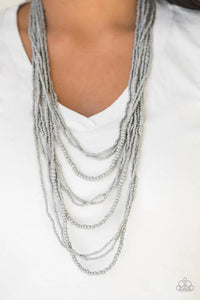 Paparazzi Necklace - Totally Tonga - Silver