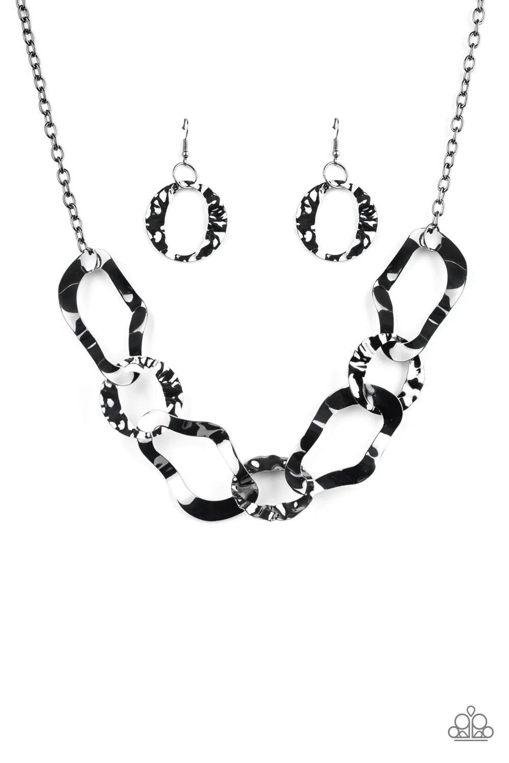 Paparazzi Necklace -Capital Contour - Black