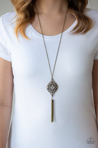 Paparazzi Necklace - Totally Worth the TASSEL - Brass