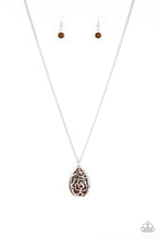 Load image into Gallery viewer, Paparazzi Necklace - Gleaming Gardens - Brown
