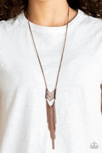 Load image into Gallery viewer, Paparazzi Necklace - Point Taken - Copper
