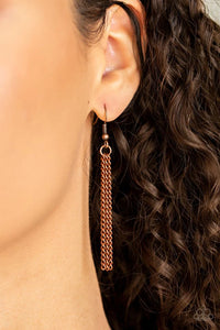 Paparazzi Necklace - Point Taken - Copper