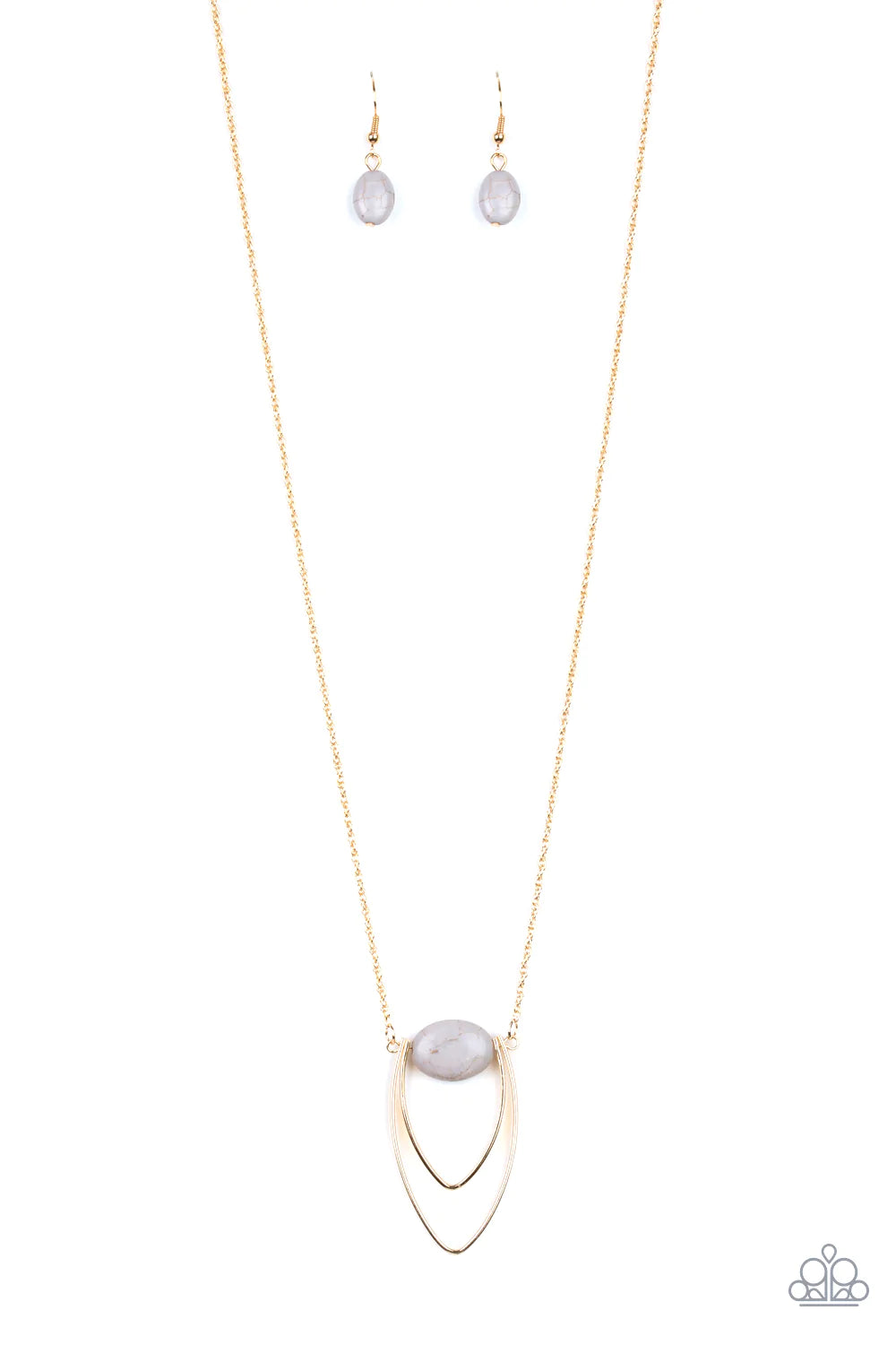 Paparazzi Necklace - Quarry Quest - Gold
