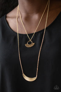 Paparazzi Necklace - Tribal Trek - Gold