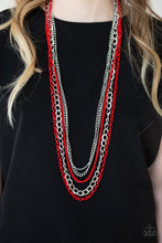 Load image into Gallery viewer, Paparazzi Necklace - Industrial Vibrance - Red
