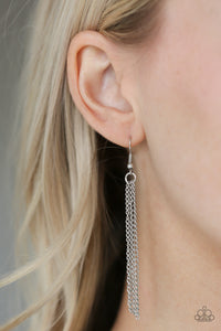 Paparazzi Necklace - Totally Worth The TASSEL - Silver