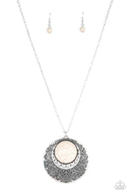 Load image into Gallery viewer, Paparazzi Necklace - Medallion Meadow - White
