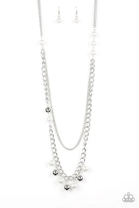 Paparazzi Necklace - Modern Musical - White