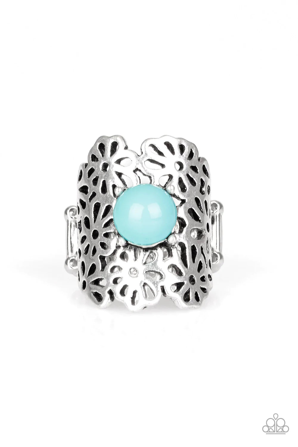 Paparazzi Ring - Flower Shower - Blue