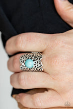 Load image into Gallery viewer, Paparazzi Ring - Flower Shower - Blue
