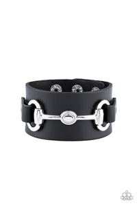 Paparazzi Bracelet - Biker Band - Black