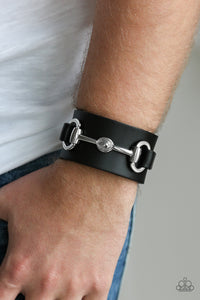 Paparazzi Bracelet - Biker Band - Black