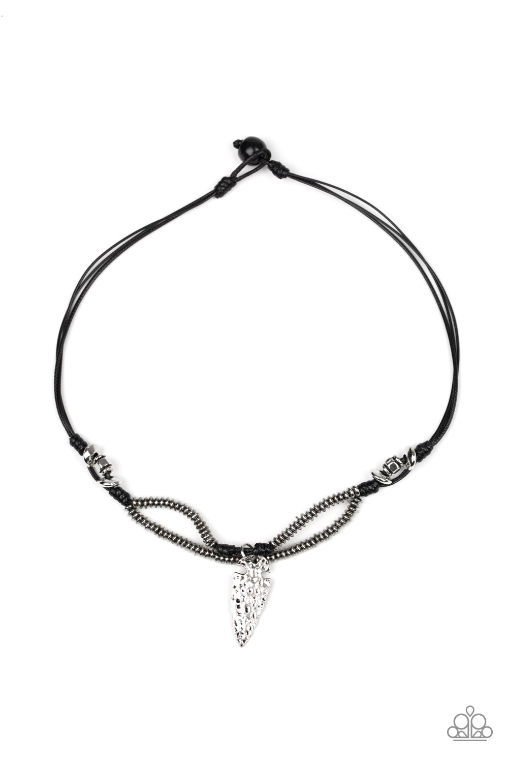 Paparazzi Necklace - Off With His ARROWHEAD - Black