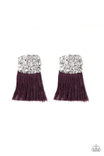 Load image into Gallery viewer, Paparazzi Earring - Plume Bloom - Purple
