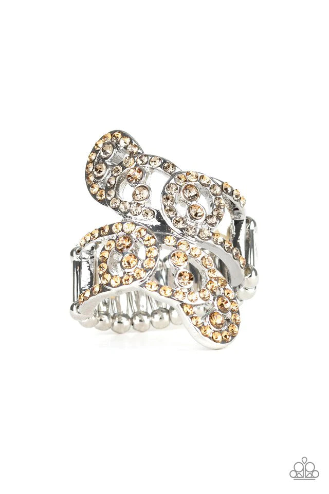 Paparazzi Ring - Diamond Dizzy - Brown