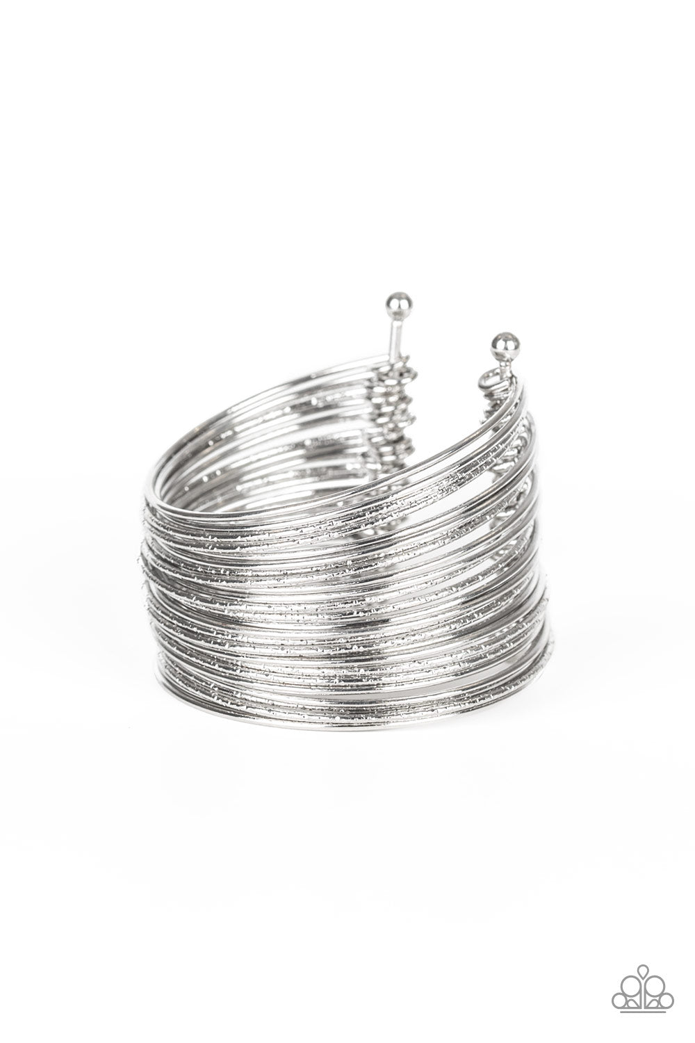 Paparazzi Bracelet - Stacked To The Max - Silver