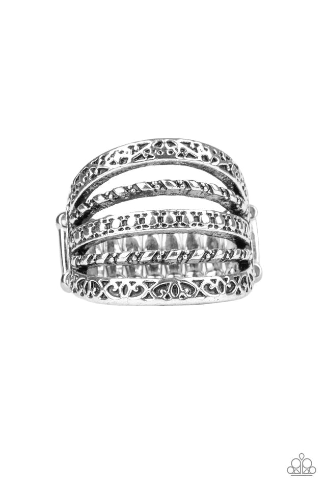 Paparazzi Ring - Textile Bliss - Silver