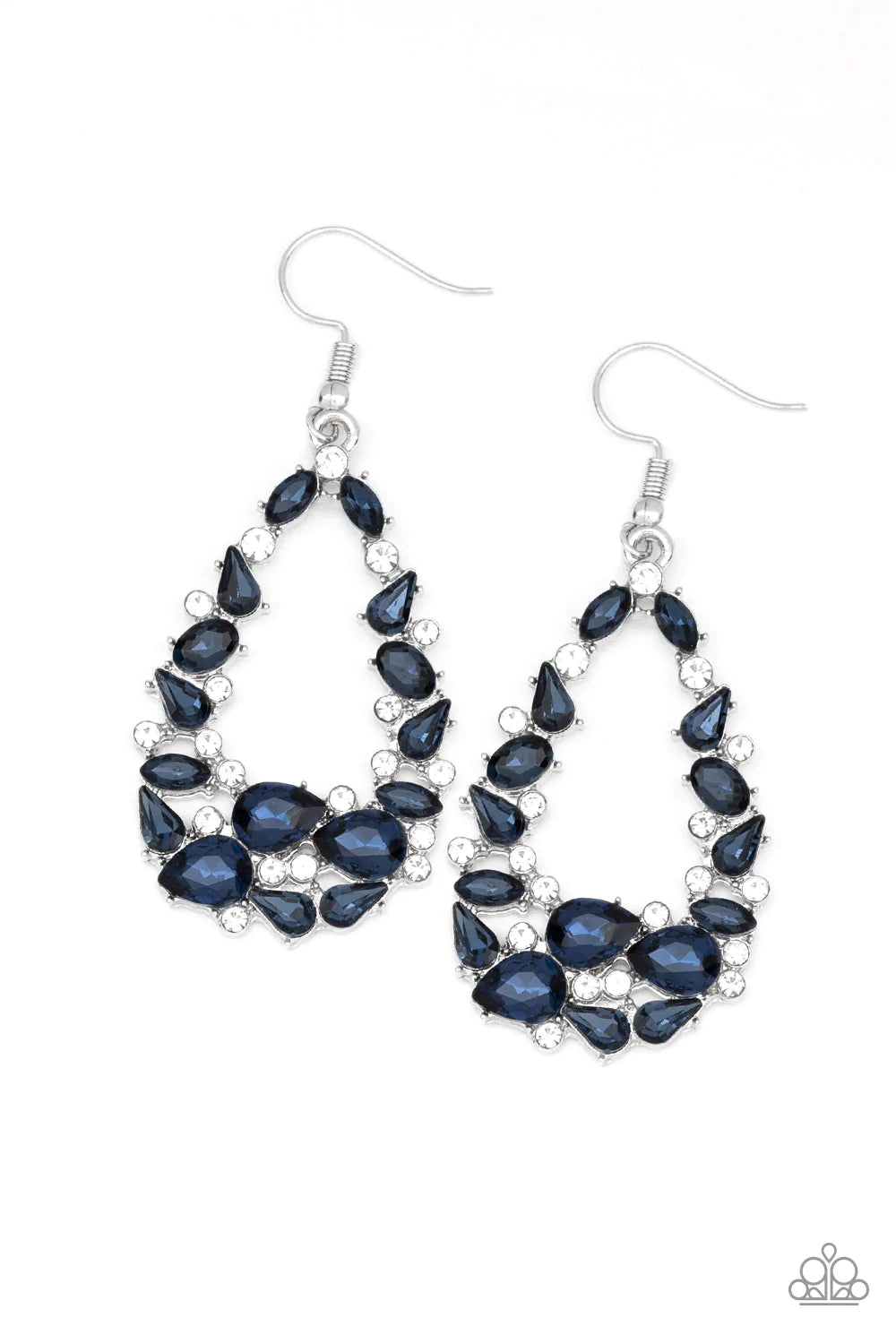 Paparazzi Earring - To BEDAZZLE, or Not To BEDAZZLE - Blue