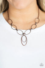 Load image into Gallery viewer, Paparazzi Necklace - All OVAL Town - Copper
