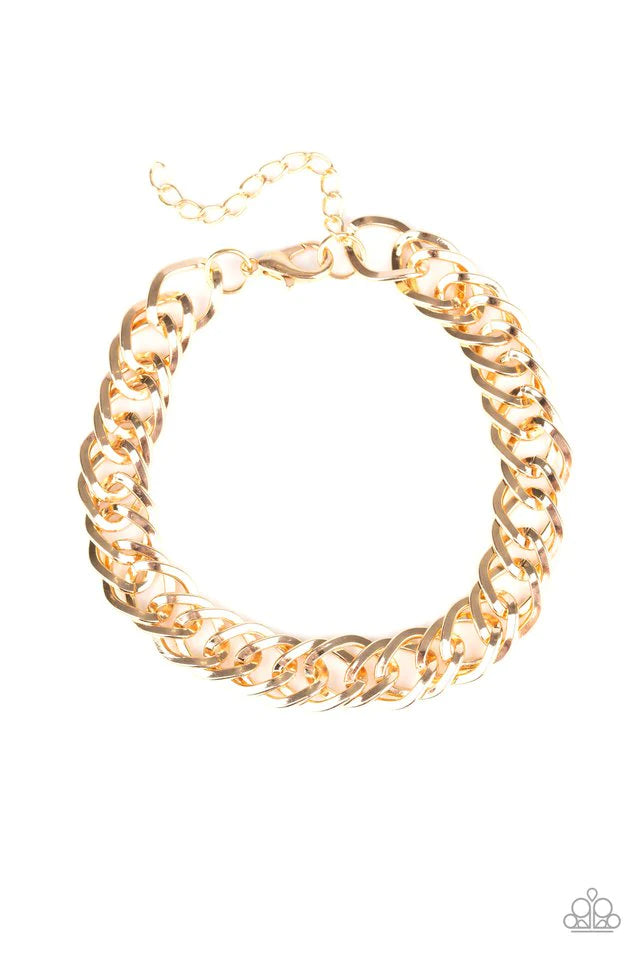 Paparazzi Bracelet - On The Ropes - Gold
