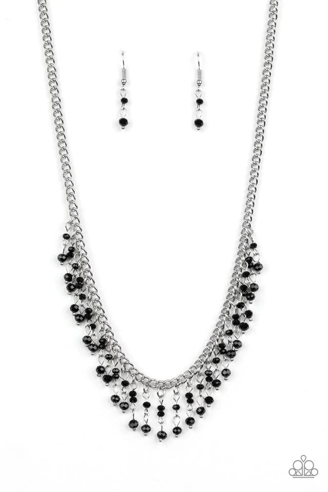 Paparazzi Necklace - Sporadic Sparkle - Black